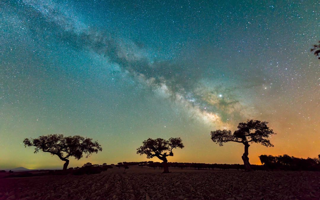 El color del Cielo Nocturno en la Dehesa Extremeña